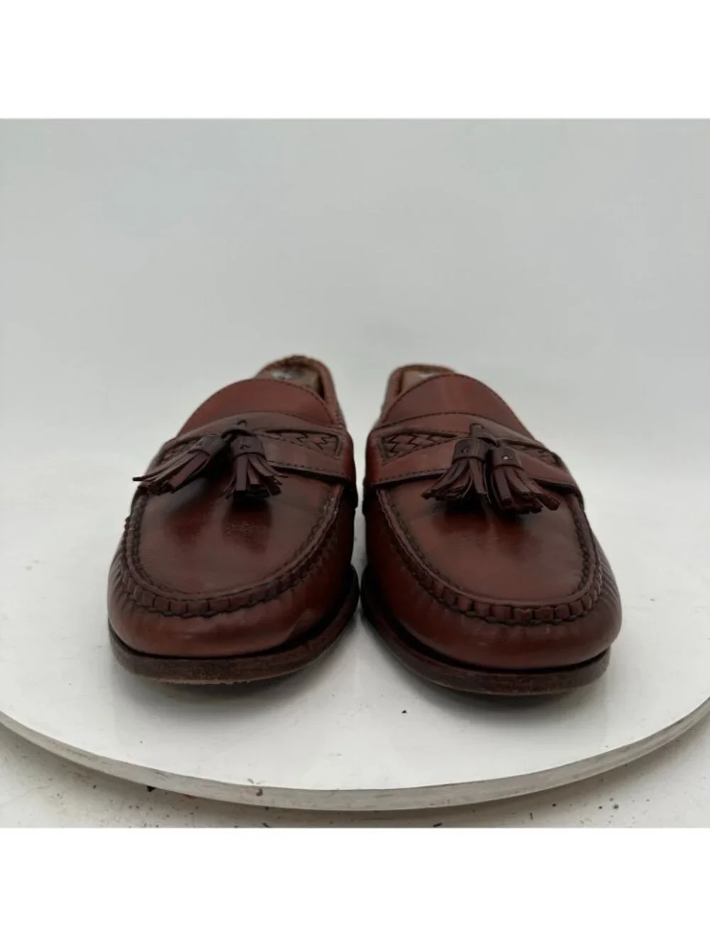 Allen Edmonds Maxfield Men Sz 7E Brown Leather Tassel Loafer Dress Shoes
